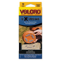 Velcro 1" x 4" Extreme Indoor & Outdoor Hook and Loop Fasteners, 10/Pack