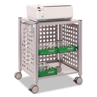 Vertiflex 2-Shelf Deskside Machine Cart, Matte Gray