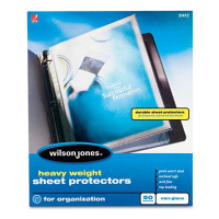Wilson Jones 8-1/2" x 11" Top-Load Heavy Weight Non-Glare Sheet Protectors, 50/Box
