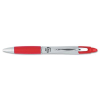 Zebra Z-Grip 1.0 mm Medium MAX  Retractable Ballpoint Pen, Red, 12-Pack