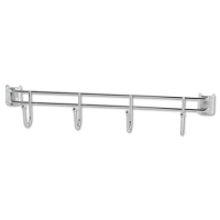 Alera 18" D 2-Pack Wire Shelving Hook Bars, Silver