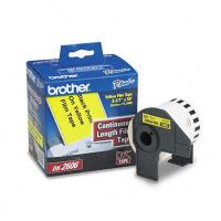 Brother DK2606 Continuous Film 2-3/7" x 50 ft. Label Tape Roll, Yellow