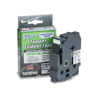 Brother P-Touch TZESE4 TZ Series 3/4" x 26.2 ft. Security Tape Cartridge, Black on White