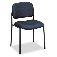 Basyx VL606 Fabric Stacking Guest Chair, Navy