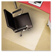 Deflect-o Plush Carpet 46" W x 60" L, Straight Edge Chair Mat CM11442FPC