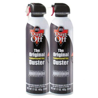 Falcon Dust-Off 17oz Disposable Compressed Gas Duster Can, 2/Pack