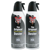 Falcon Dust-Off 10oz Disposable Compressed Gas Duster Can, 2/Pack