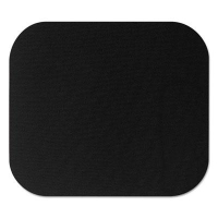 Fellowes 9" x 8" Polyester Nonskid Mouse Pad, Black