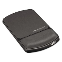 Fellowes 6-3/4" x 10-1/8" Mouse Pad Wrist Support with Microban Protection, Graphite/Black