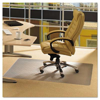 Floortex Cleartex Advantagemat Low Pile Carpet 53" W x 45" L, Beveled Edge Chair Mat PF1113425EV