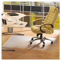 Floortex ClearTex Advantagemat Hard Floor 53" W x 45" L, Beveled Edge Chair Mat PF1213425EV