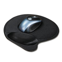 Kensington 7-9/10" x 10-9/10" Extra-Cushioned Mouse Wrist Pillow Pad, Black