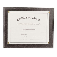 NuDell 13" W x 10.5" H Award-A-Plaque, Black Marble