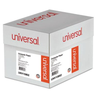 Universal 14-7/8" x 11", 20lb, 2400-Sheets, 1/2" Blue-Bar Computer Printout Paper