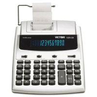 Victor 1225-3A Antimicrobial Two-Color 12-Digit Printing Calculator
