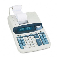 Victor 1260-3 Two-Color Heavy-Duty 12-Digit Printing Calculator