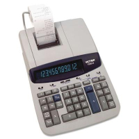 Victor 1560-6 Two-Color Commercial Ribbon 12-Digit Printing Calculator