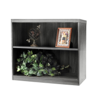 Mayline Aberdeen AB2S36 2-Shelf Bookcase (Shown in Grey Steel)