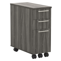 Mayline Medina 3-Drawer Box/Box/File Mobile Pedestal Cabinet (Shown in Grey)