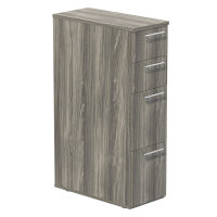 Mayline Medina Tall 4-Drawer Box/Box/File/File Mobile Pedestal Cabinet (Shown in Grey Steel)