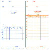 Acroprint ATR121 Weekly/Bi-weekly Time Cards for ATR120r (250/pk)
