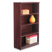 Alera Valencia VA635632 4-Shelf Laminate Bookcase (Shown in Mahogany)