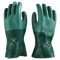 AnsellPro Scorpio Neoprene Gloves, Green, Size 10, 12/Pair