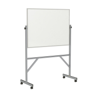 Ghent Porcelain 4' x 3' Aluminum Frame Reversible Mobile Whiteboard