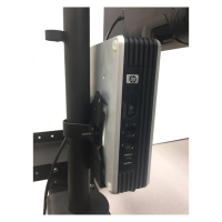 Newcastle Systems Adjustable Thin Client Holder for All Series Mobile Powered Carts