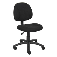 Boss B315 Deluxe Fabric Mid-Back Posture Task Chair (Shown in Black)
