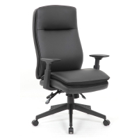 Boss CaressoftPlus High-Back Adjustable Arm Executive Office Chair