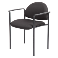 Boss Contemporary Stacking Guest Chair (Shown in Black)