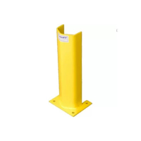Bluff 12" Steel Post Protector, 1/4" Thick, Yellow