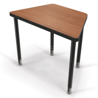 Balt MooreCo Snap 30" W x 18" D Trapezoid-Shaped Height Adjustable Student Desk