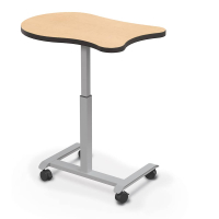 Balt Hierarchy Grow and Roll 36" W x 24" D Height Adjustable Fender Shape Student Desk