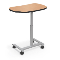 Balt Hierarchy Grow and Roll 36" W x 24" D Height Adjustable Bean-Shaped Student Desk