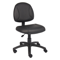 Boss B305 Deluxe LeatherPlus Mid-Back Posture Chair