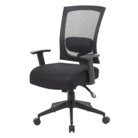 Boss B6716 Ratchet Back Mesh-Back Fabric Task Chair