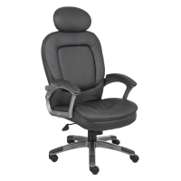 Boss B7101 Pillow-Top CaressoftPlus High-Back Executive Office Chair