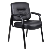 Boss B7509 LeatherPlus Mid-Back Guest Chair