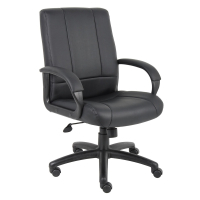 Boss B7906 CaressoftPlus Mid-Back Executive Office Chair