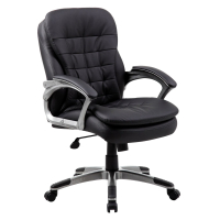 Boss B9336 Ribbed Pillow CaressoftPlus Mid-Back Executive Office Chair