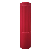 Vestil Ribbed 52" H Poly Bollard Cover Post Protector Sleeve (Shown in Red)