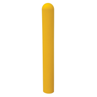 IdealShield 3" LDPE Bollard Cover 1/4" Thick Post Protector Sleeve 60" H (Shown in Yellow)