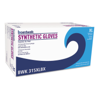 Boardwalk Powder-Free Synthetic Vinyl Gloves, X-Large, Cream, 4 mil, 100/Pack