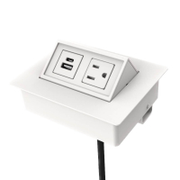 Glenbeigh Power Outlet & USB-A+C Charging Port Pop-Up Power Module 72" Cord