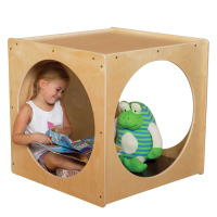 Wood Designs Contender Imagination Cube with Brown Cushion