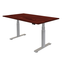 Fellowes Cambio 48" W x 24" D Laminate Top Electric 25" - 50" Height Adjustable Desk (Shown in Mahogany)