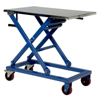 Vestil Mechanical Winch Steel Scissor Lift Table Cart 660 lb Load 23.6" x 37.4"