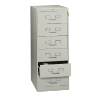 Tennsco 6-Drawer 28" Deep Card File Cabinet